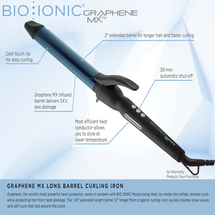 Bio Ionic GrapheneMX™ Curling Iron 1.25