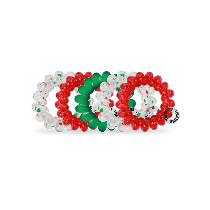 Teleties 5 Pack - Seasons Greetings Tiny Hair Ties