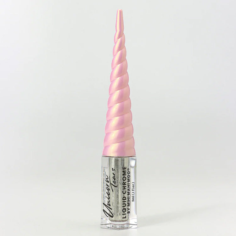 Mini Mani Moo! Unicorn Tears Liquid Chrome - Silver 0.1 oz. - PinkPro Beauty Supply