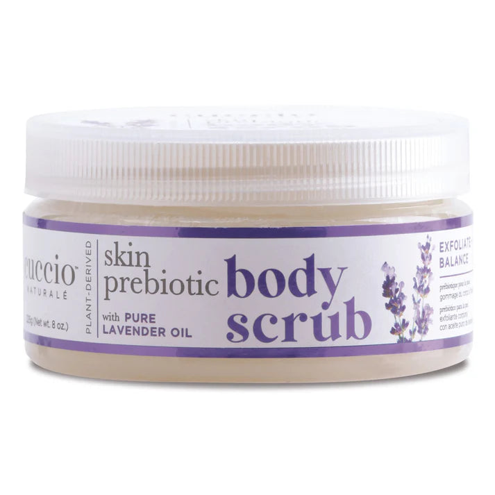 Cuccio Prebiotic Body Scrub 8 oz. with Pure Lavender Oil