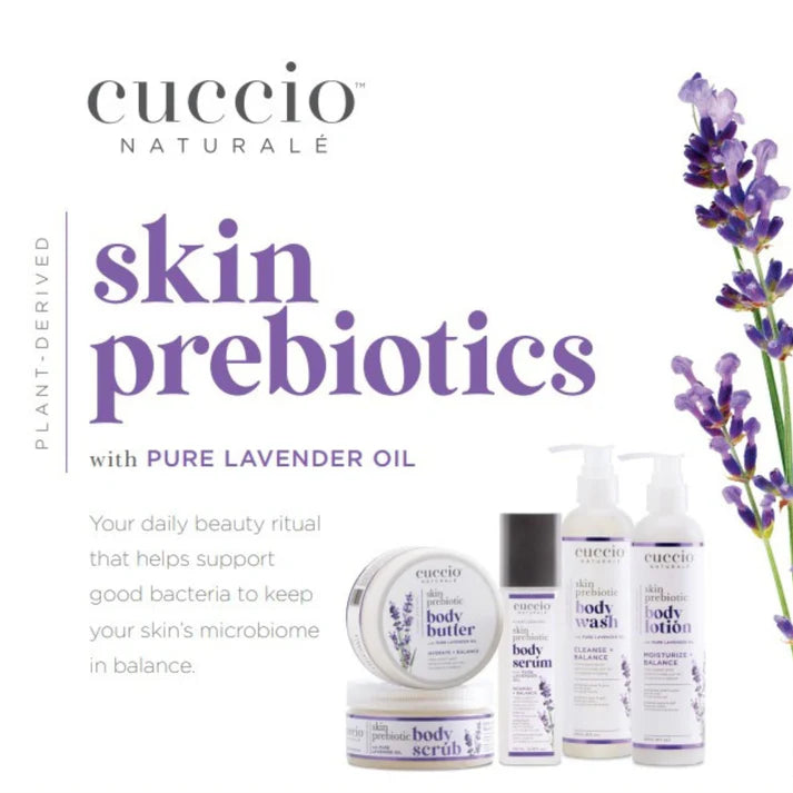 Cuccio Prebiotic Body Scrub 8 oz. with Pure Lavender Oil