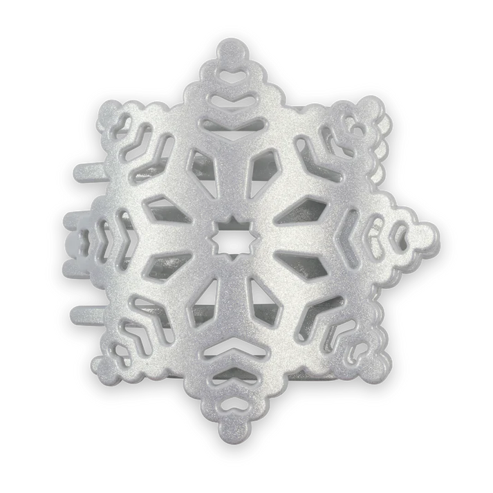 Teleties Medium Flat Hair Clip - Snowflake