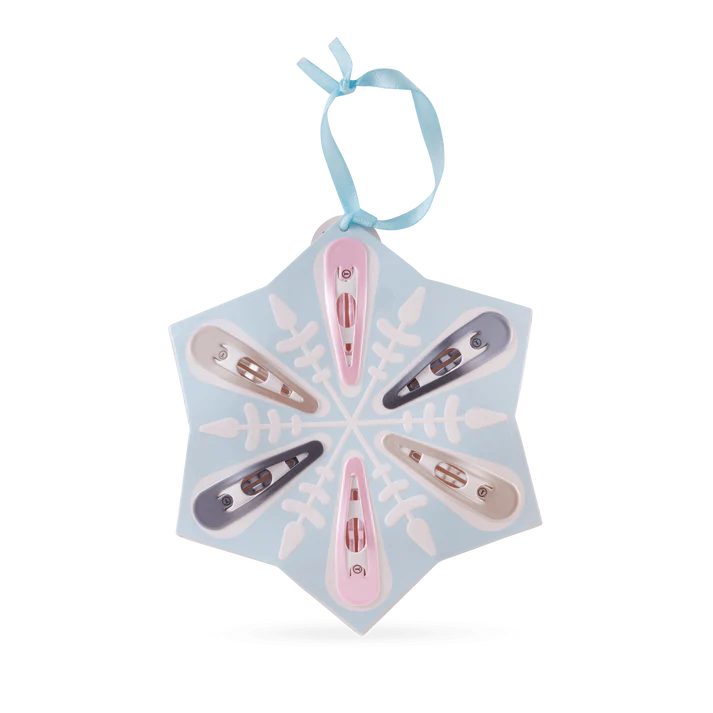 Teleties Snowflake Snap Clip Gift Set 6 Count