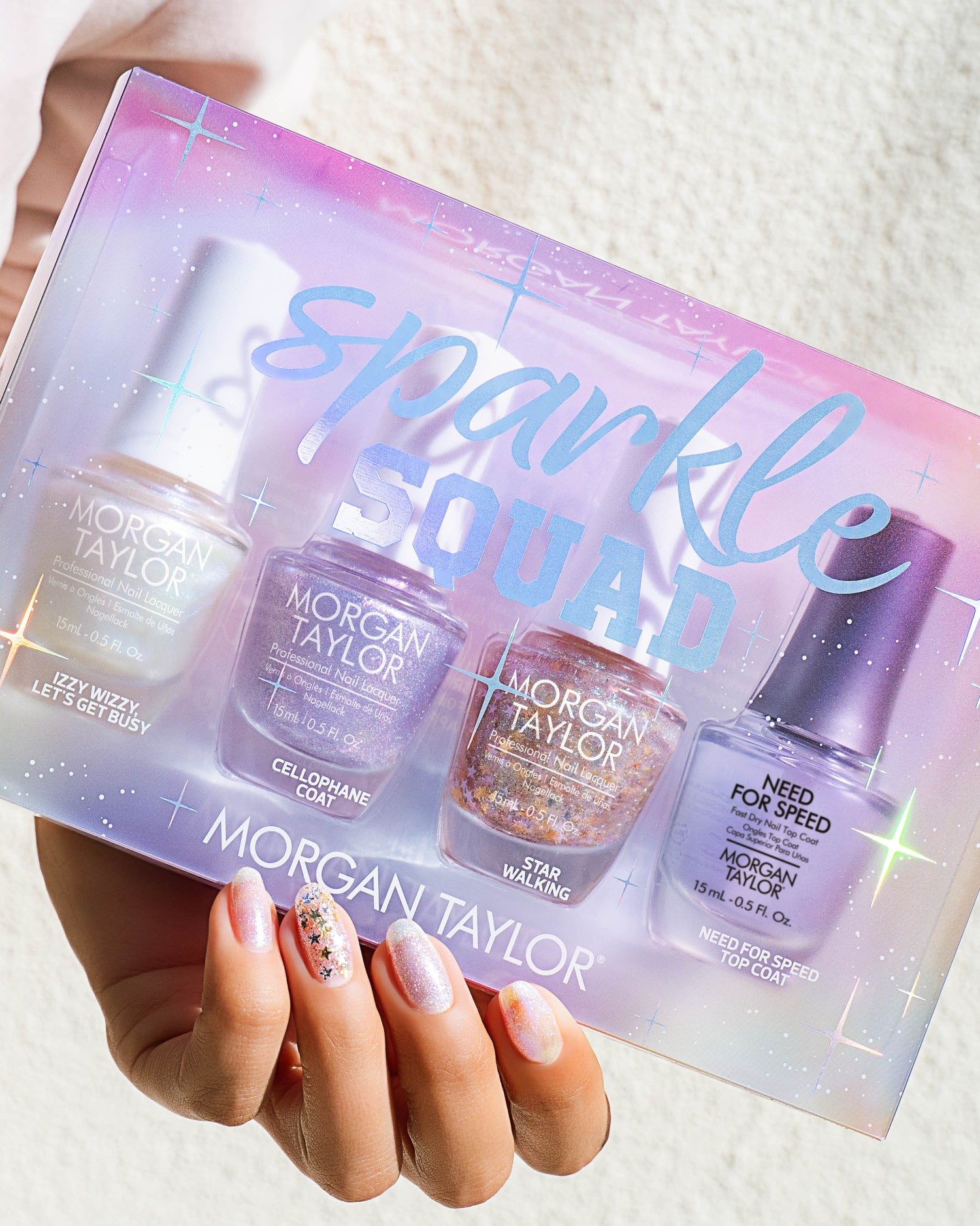 Morgan Taylor Nail Lacquer Keep It Juicy Sparkle Squad 4 Pack