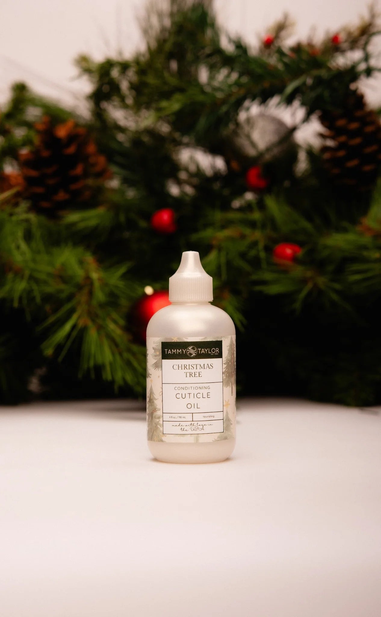 Tammy Taylor Cuticle Oil Christmas Tree 4 oz.