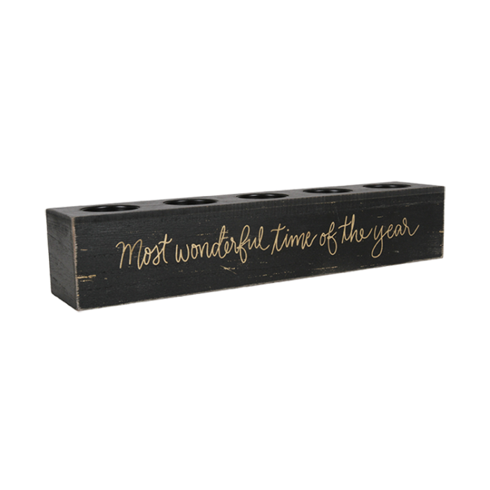 The Most Wonderful Time Votive Holder