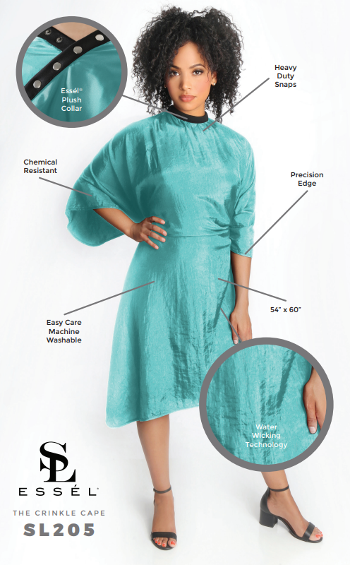 Essel The Crinkle Cape-Teal