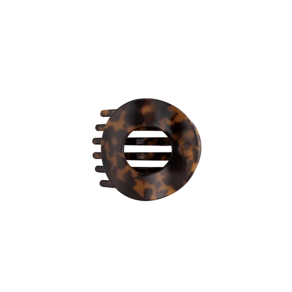 Teleties Flat Circle Clip Small - Tortoise