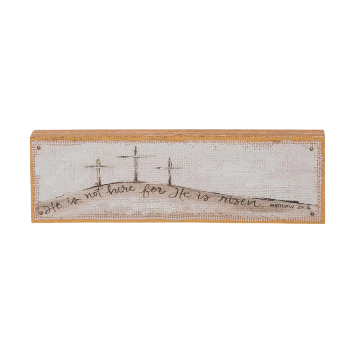 Handpainted Wood Three Crosses - Easter Elegance - PinkPro Beauty Supply
