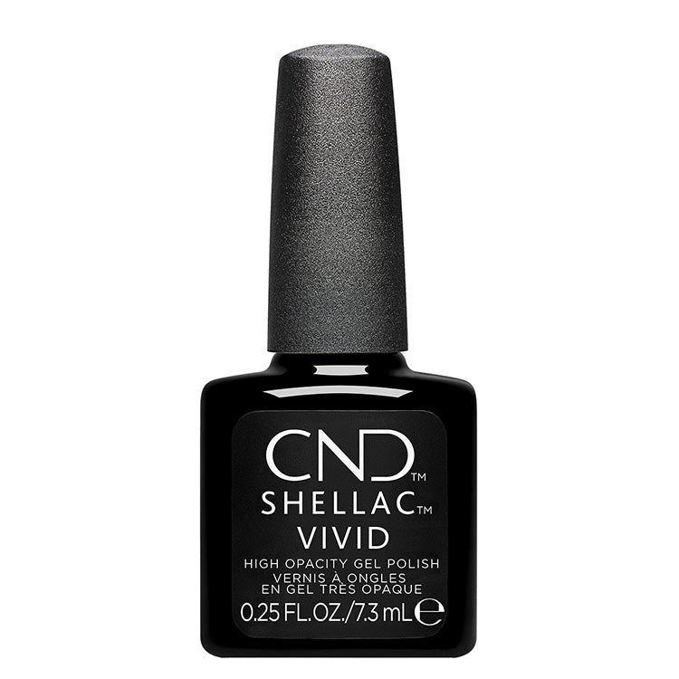 CND Shellac Vivid Collection Black Tuxedo #700 - 0.25 oz. - PinkPro Beauty Supply