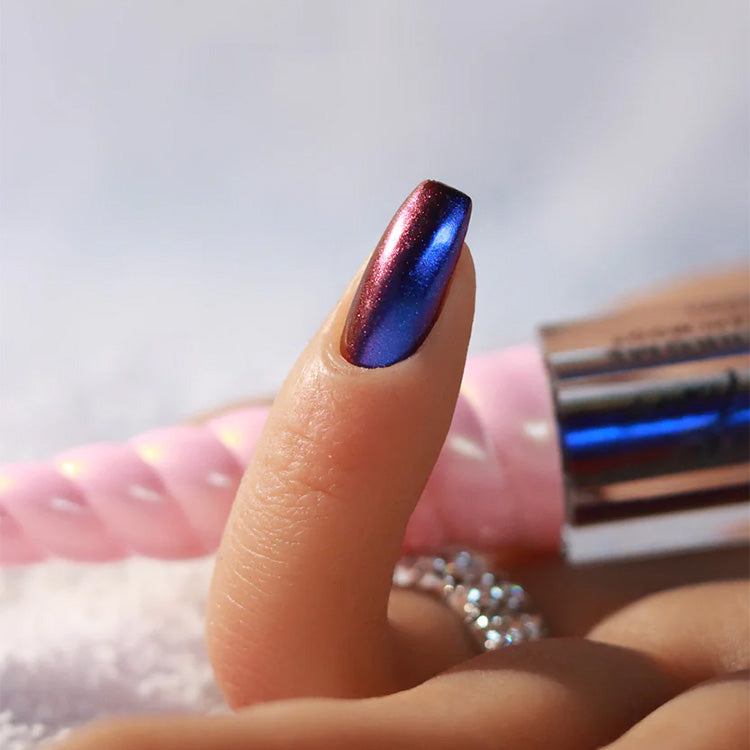 Mini Mani Moo! Unicorn Tears Liquid Chrome - Wicked Blue 0.1 oz. - PinkPro Beauty Supply