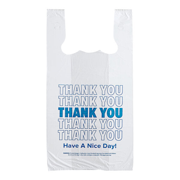 Bolsas de compras de plástico gracias