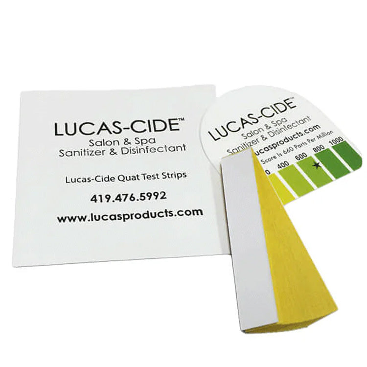 Lucas Products Lucas-Cide Quat Test Strips 15 Count In Envelope With Chart