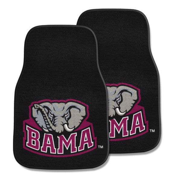 Fanmats Alabama Crimson Tide 2pc Carpet Car Mat Set