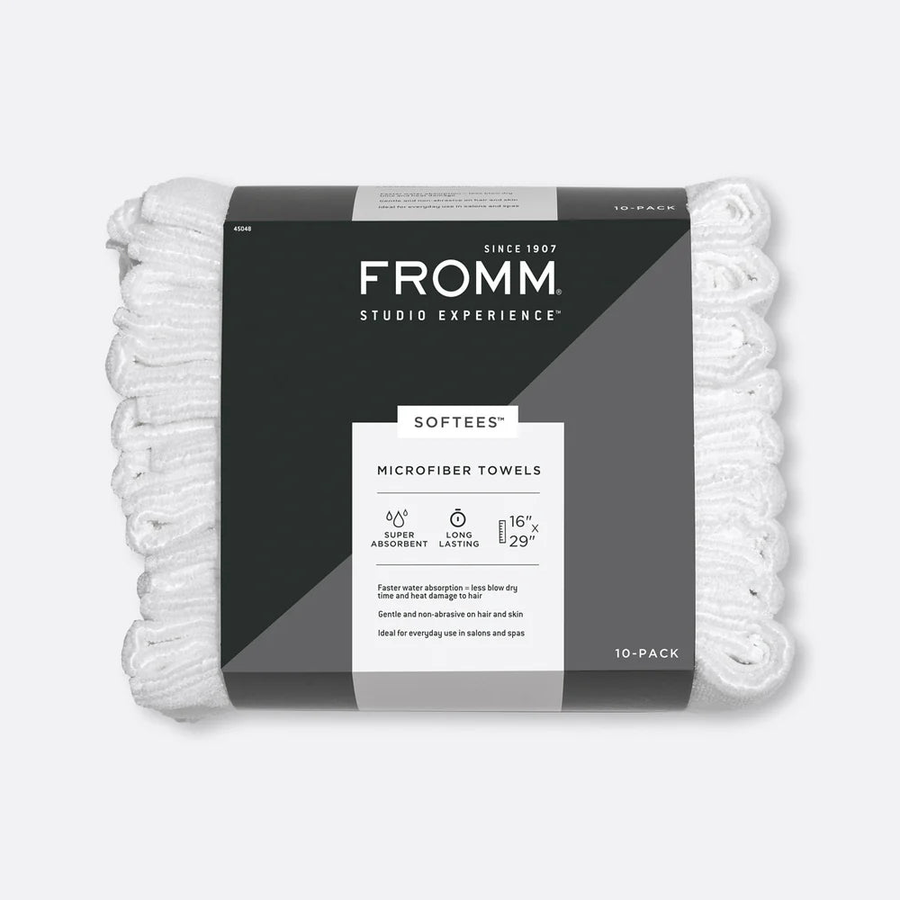 Fromm Softees Microfiber Towels - 10 Pack - White