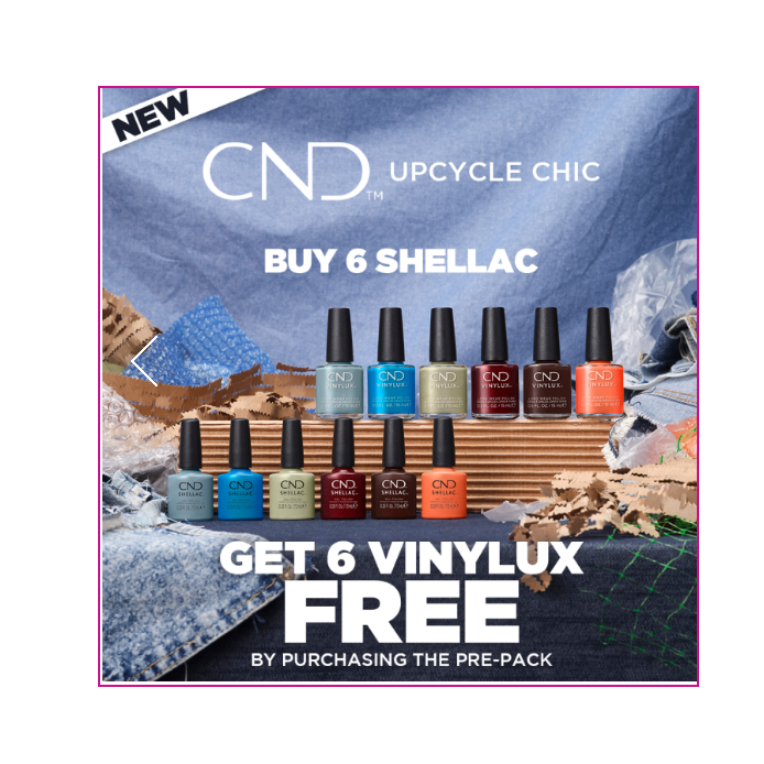 CND Shellac & Vinylux Upcycle Chic Collection Pre-Pack NEW