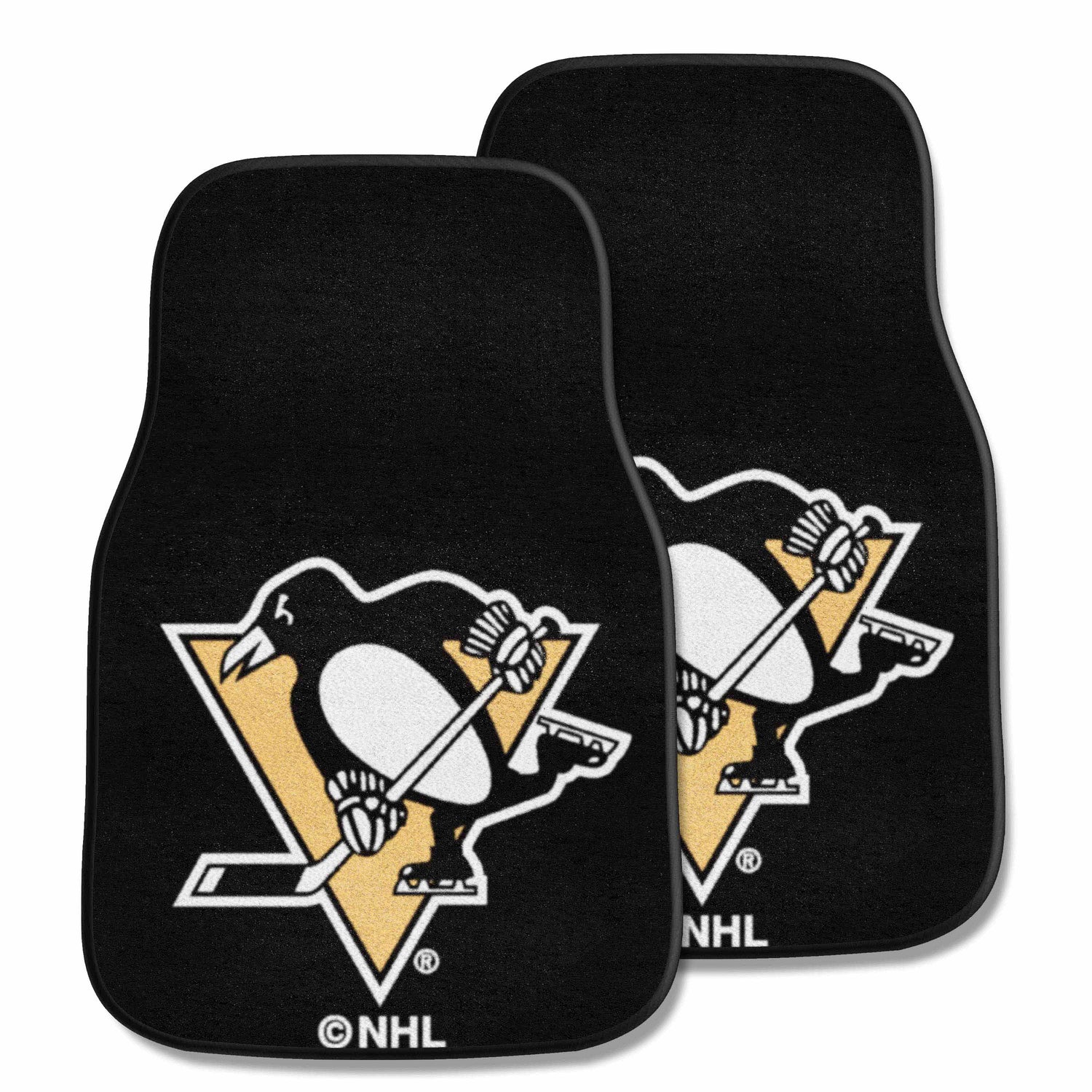 Fanmats Pittsburgh Penguins 2pc Carpet Car Mat Set