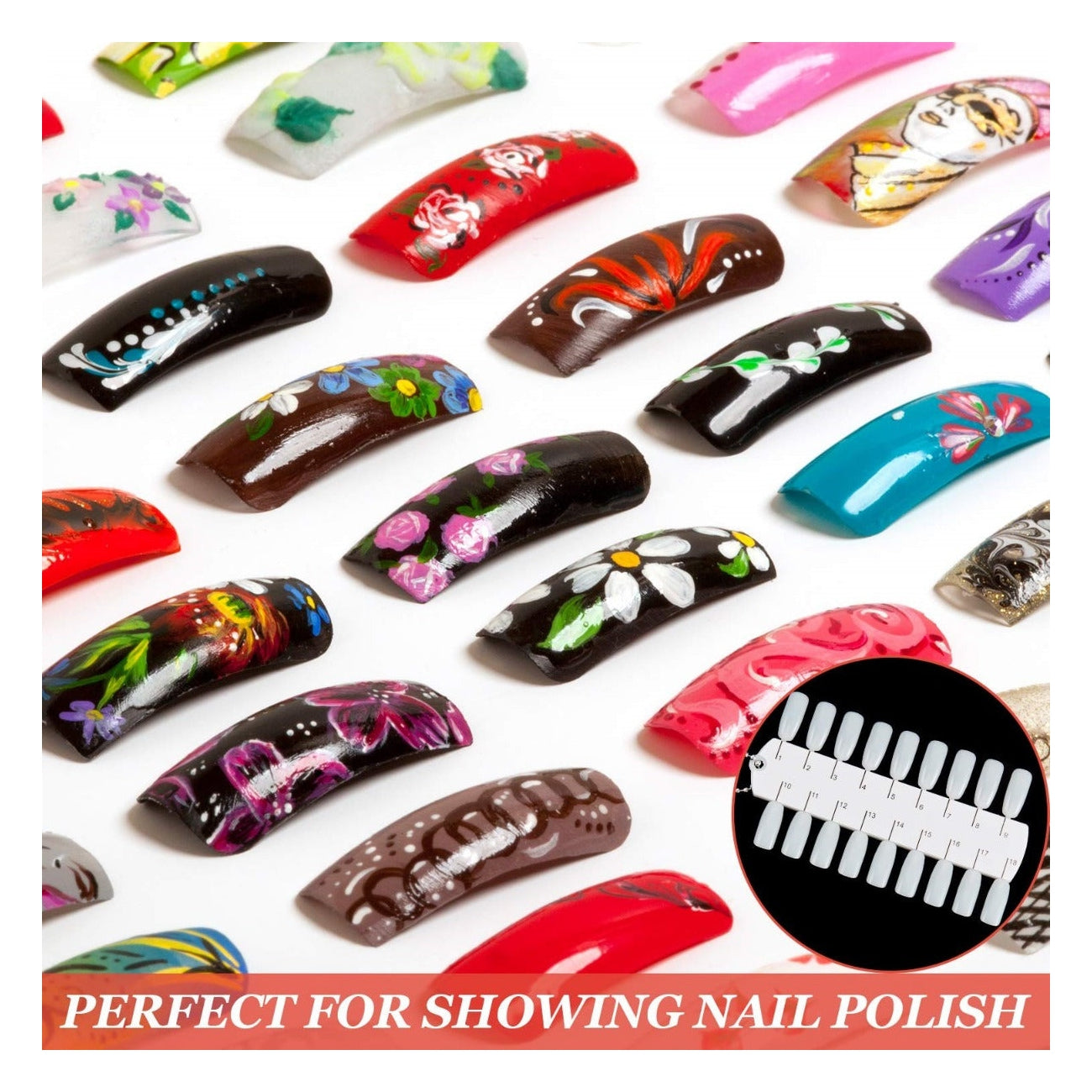 Double Layer Nail Color Displays 36 Tips