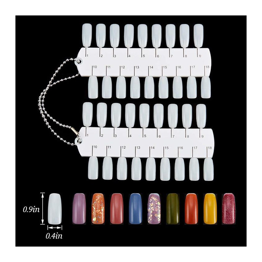 Double Layer Nail Color Displays 36 Tips