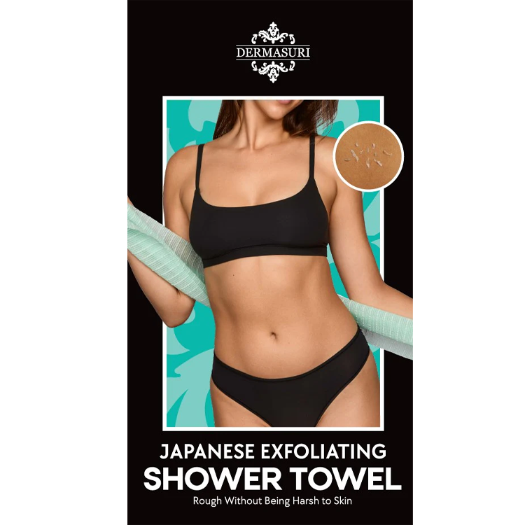 Dermasuri Japanese Exfoliating Shower Towel