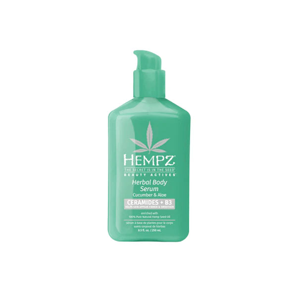 Hempz Cucumber & Aloe Herbal Body Serum with Ceramides & B3 8.5 oz