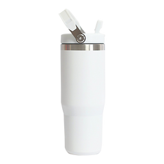 30oz Stainless Steel Insulated Tumbler: Stylish, durable, and functional with double-wall vacuum insulation and convenient swing handle.