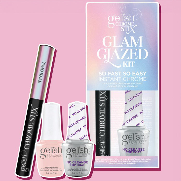 Gelish Mini Limited Edition Glam Glazed 3 Piece Kit