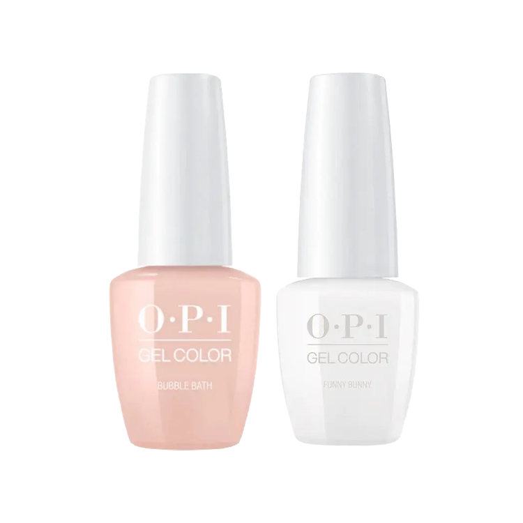 OPI Gel Color Duo Bubble Bath & Funny Bunny .5 oz.