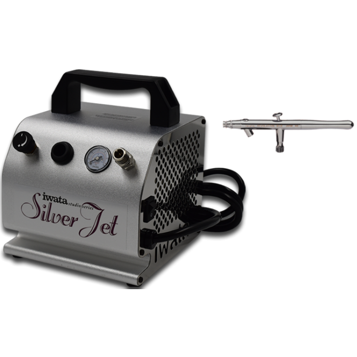 Iwata-Medea Silver Jet Air Compressor With Gun