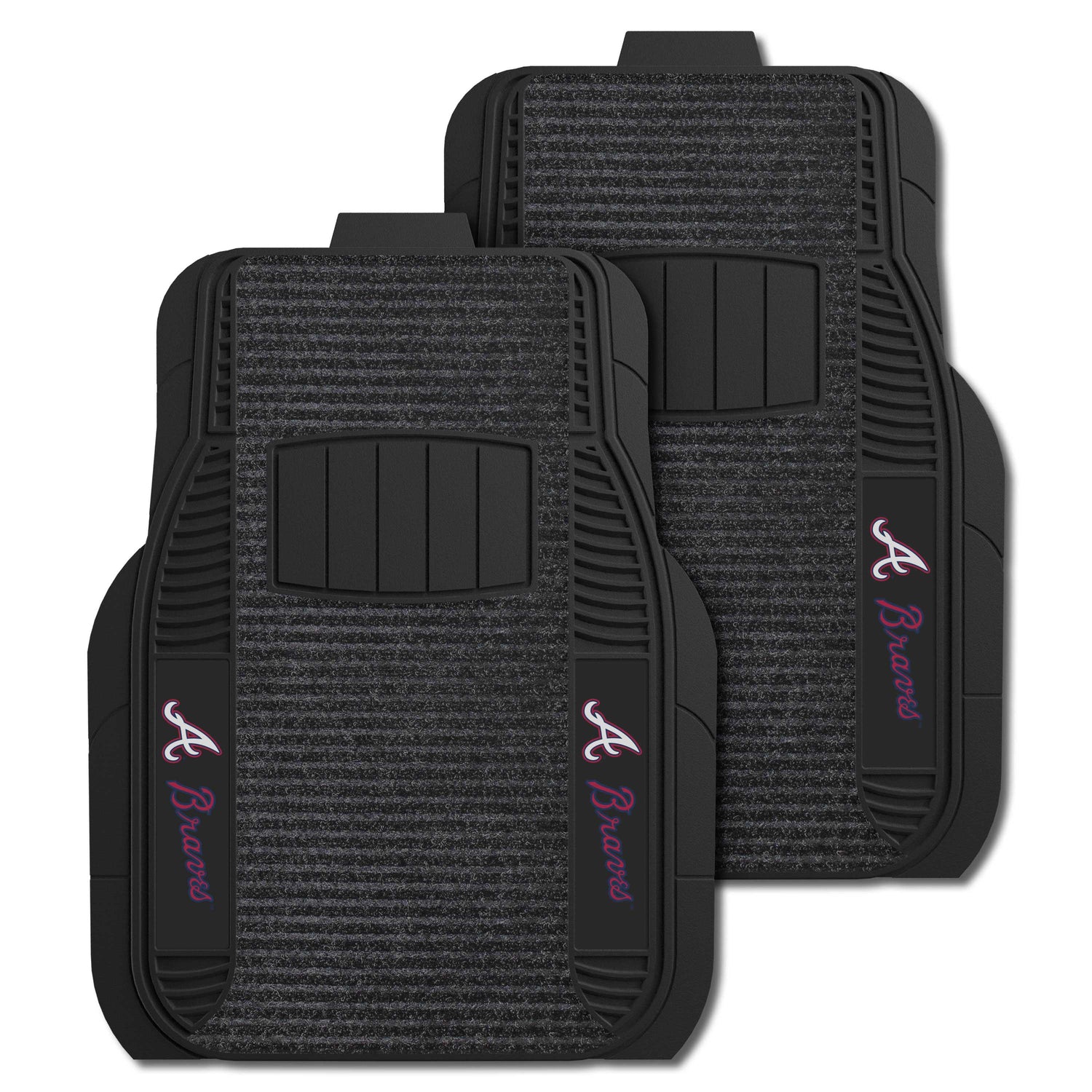 Fanmats Atlanta Braves 2pc Deluxe Car Mat Set - PinkPro Beauty Supply