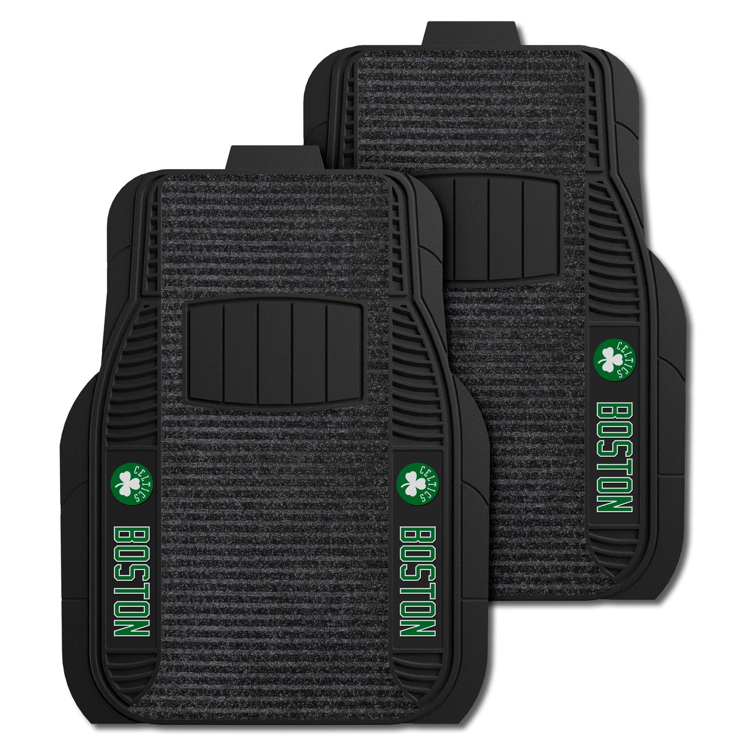 Fanmats Boston Celtics 2pc Deluxe Car Mat Set