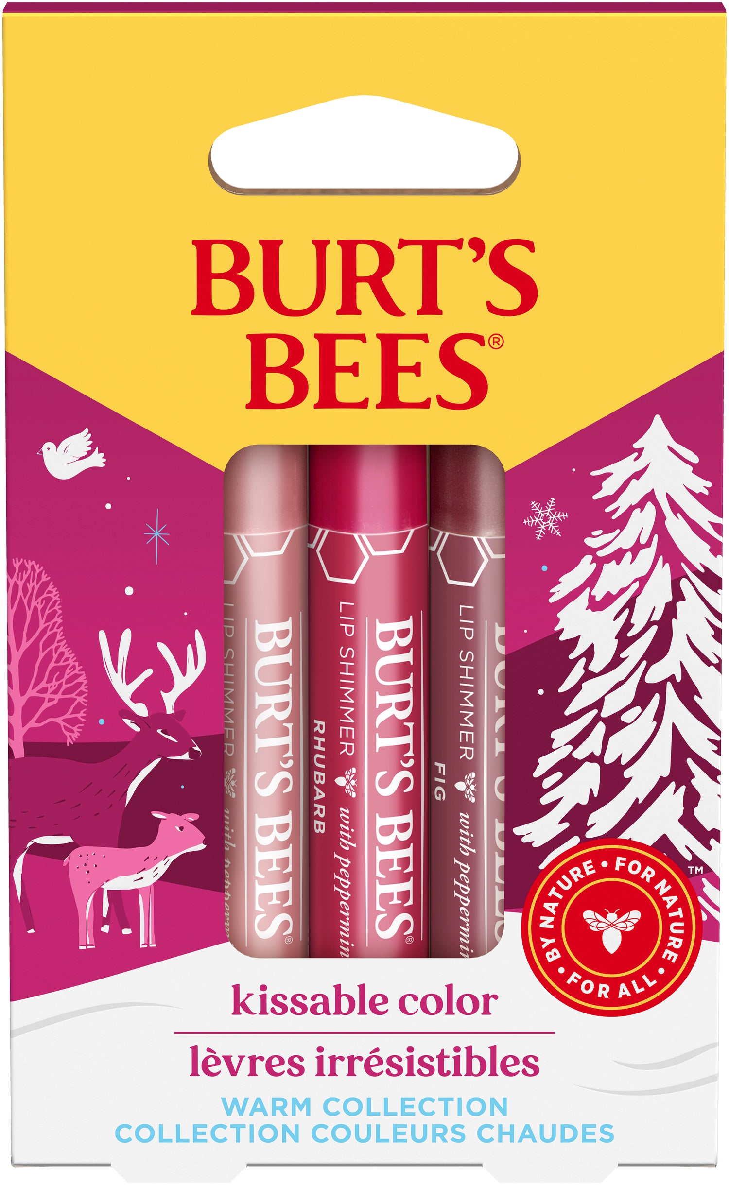 Burts Bees - Set de regalo Kissable Color Warm