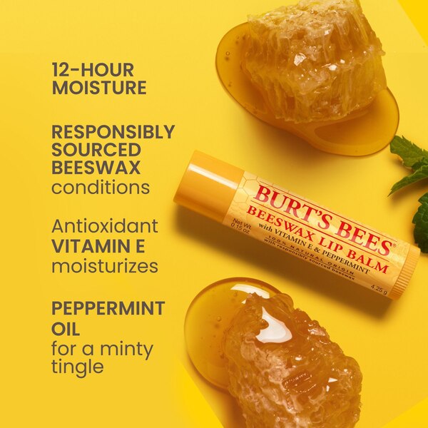 Burt's Bees Beeswax Lip Balm 4ct