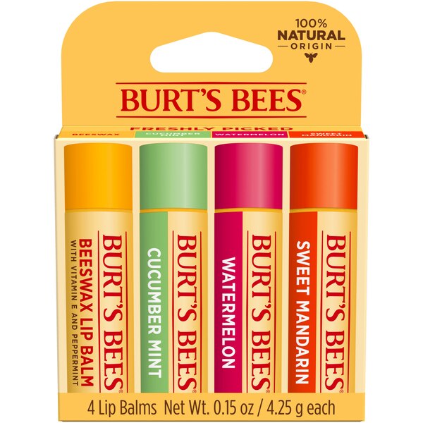 Burt's Bees Freshly Picked Lip Balm 4pk