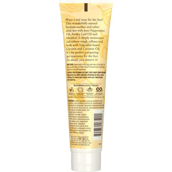 Burt's Bees Peppermint Foot Lotion 3.38oz