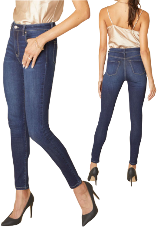 Kancan High Rise Dark Skinny Jeans – PinkPro Beauty Supply