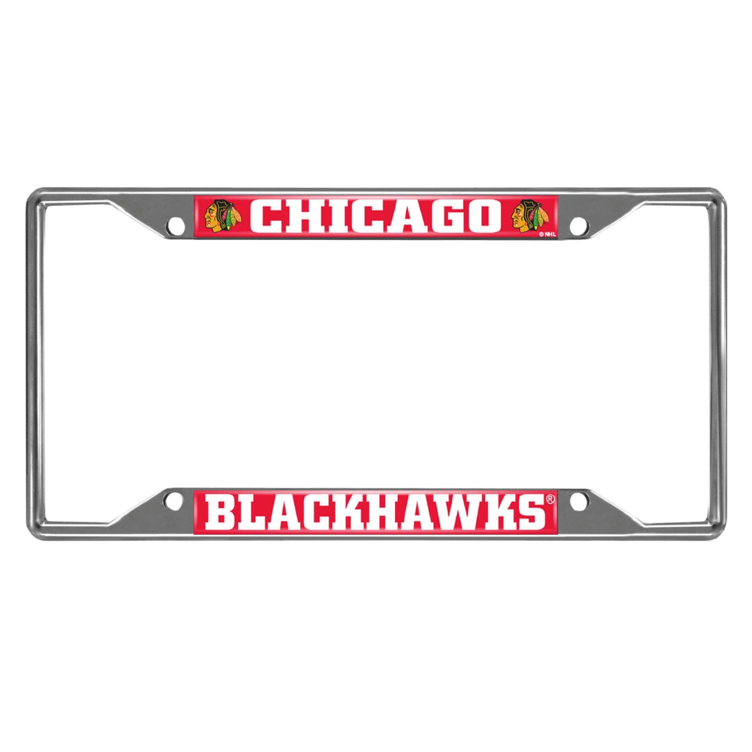 Fanmats Chicago Blackhawks License Plate Frame