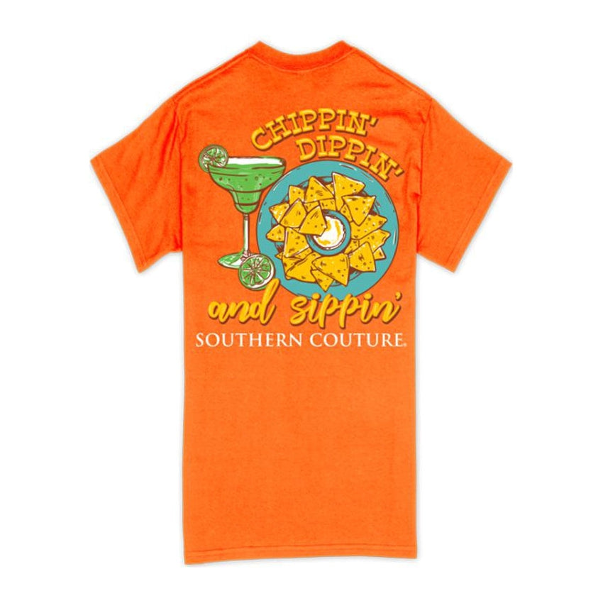 Camiseta Southern Couture Chippin' Dippin' And Sippin'