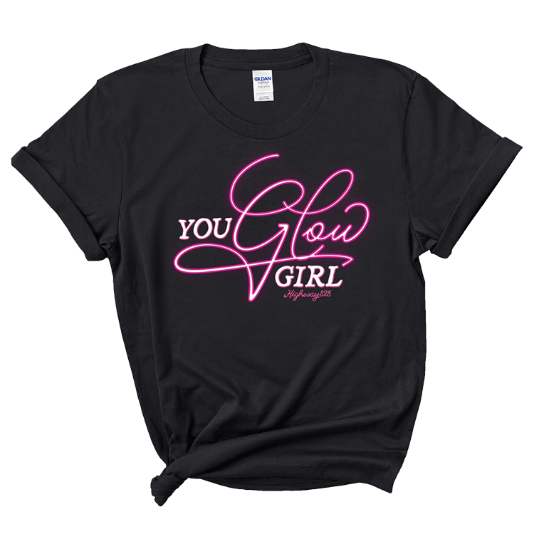 you glow girl t shirt