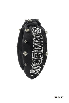 Game Day Headband Rhinestone - Black PinkPro Beauty Supply