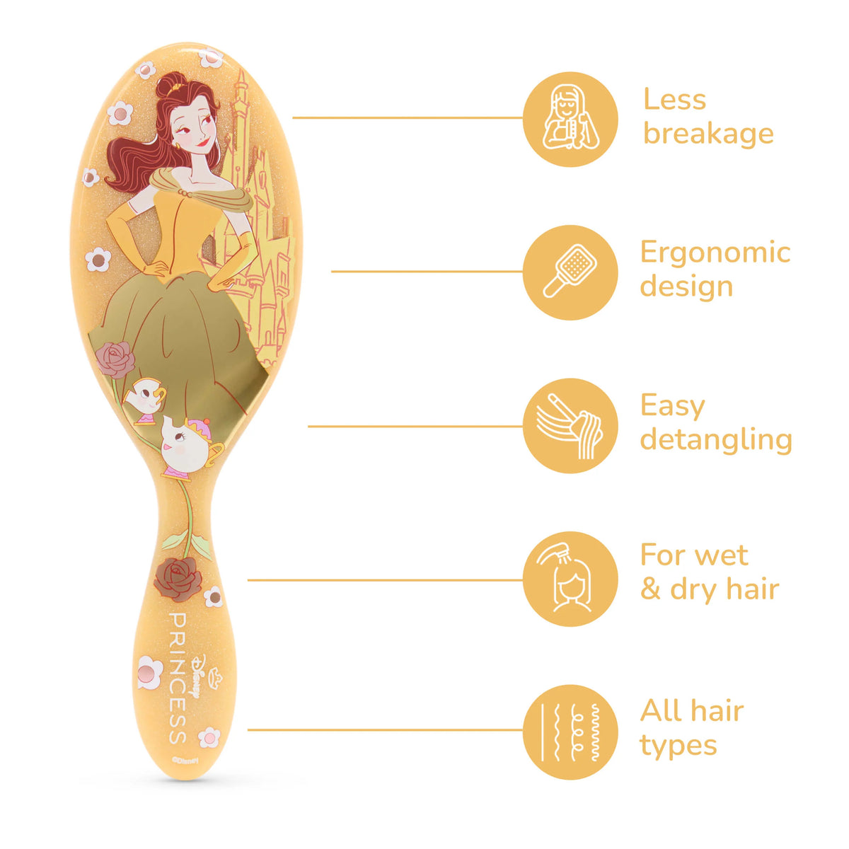 Wet Brush x Dreamy Disney Princess Original Detangler - Belle