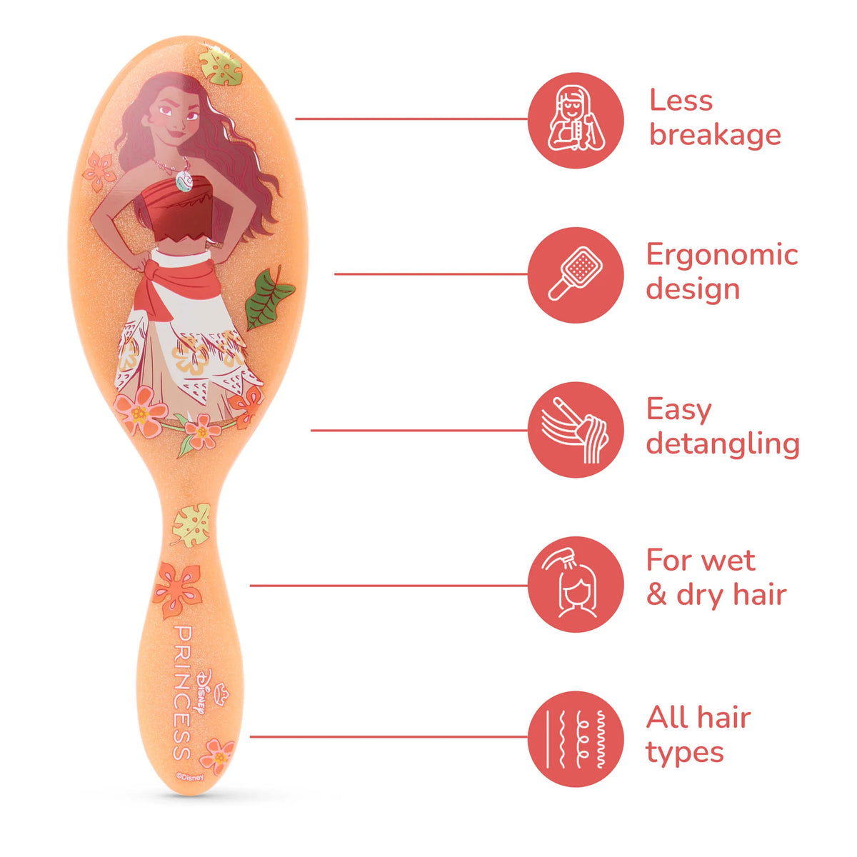 Wet Brush x Dreamy Disney Princess Original Detangler - Moana