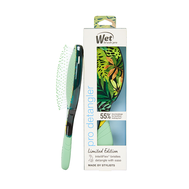 Wet Brush Original Detangler – Tropical Oasis Green Jungle