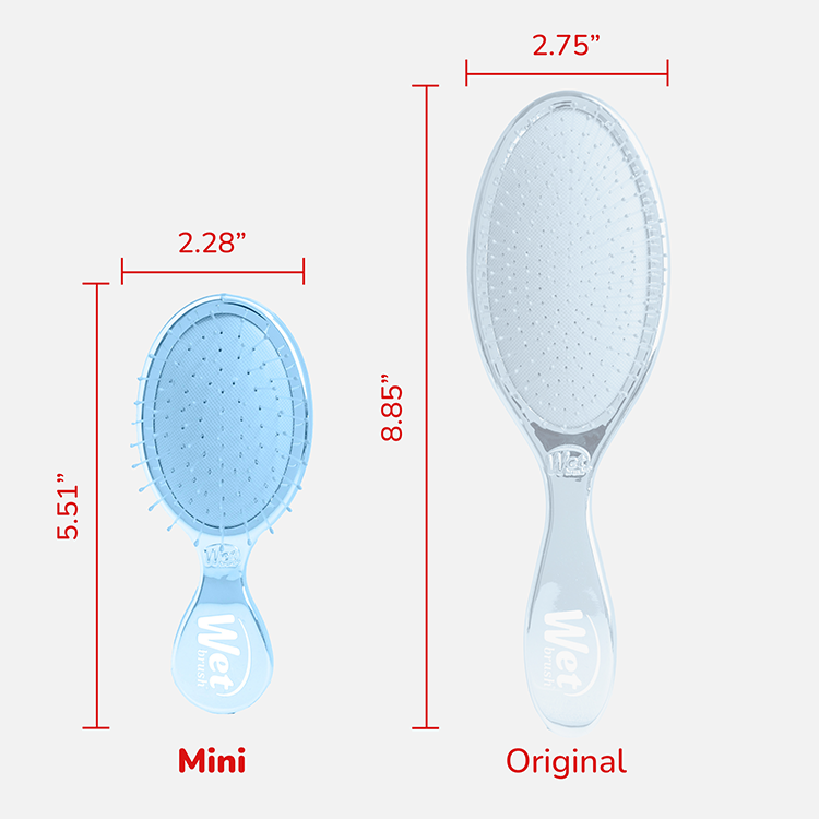 Wet Brush Festive Finish Mini Detangler – Blue