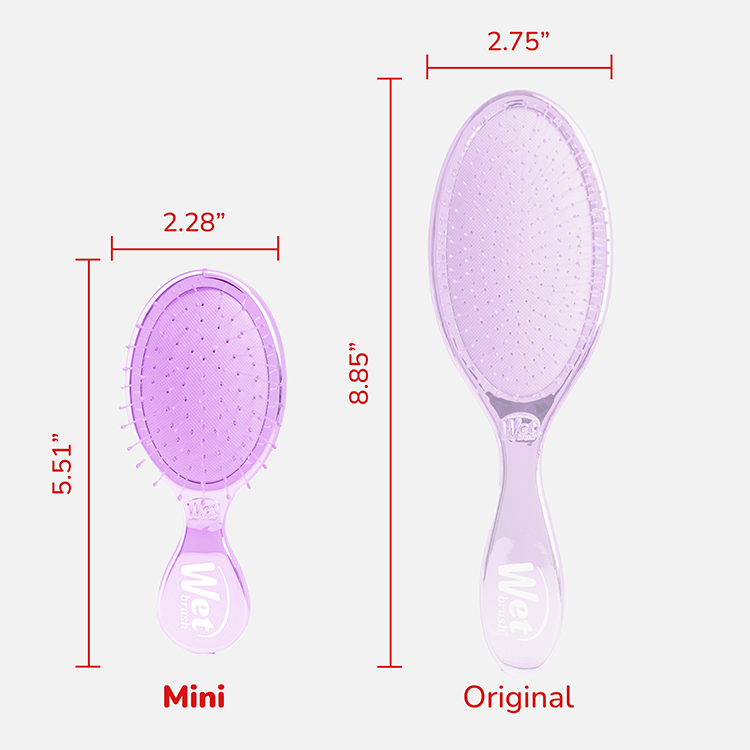 Wet Brush Festive Finish Mini Detangler – Purple
