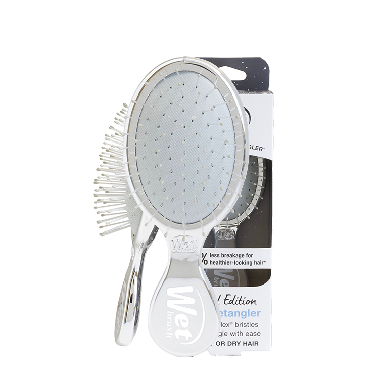 Wet Brush Festive Finish Mini Detangler – Silver