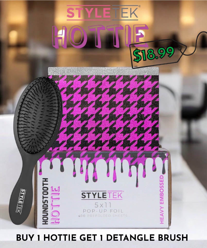 BOGO Deal: StyleTek Houndstooth Hottie Pop-Up Foil + Detangling Brush
