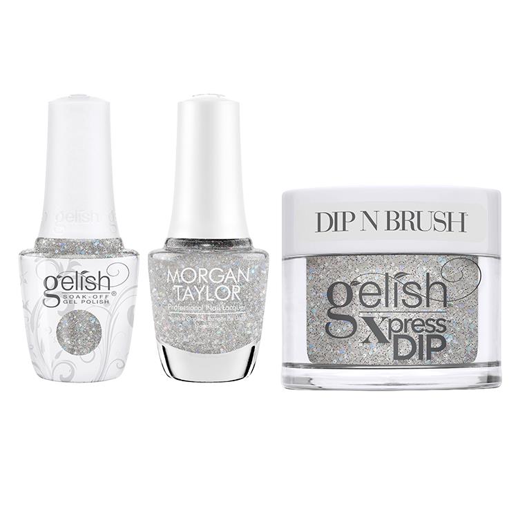 Gelish & Morgan Taylor Trio Floral Wonderland - Crystal Snowdrop