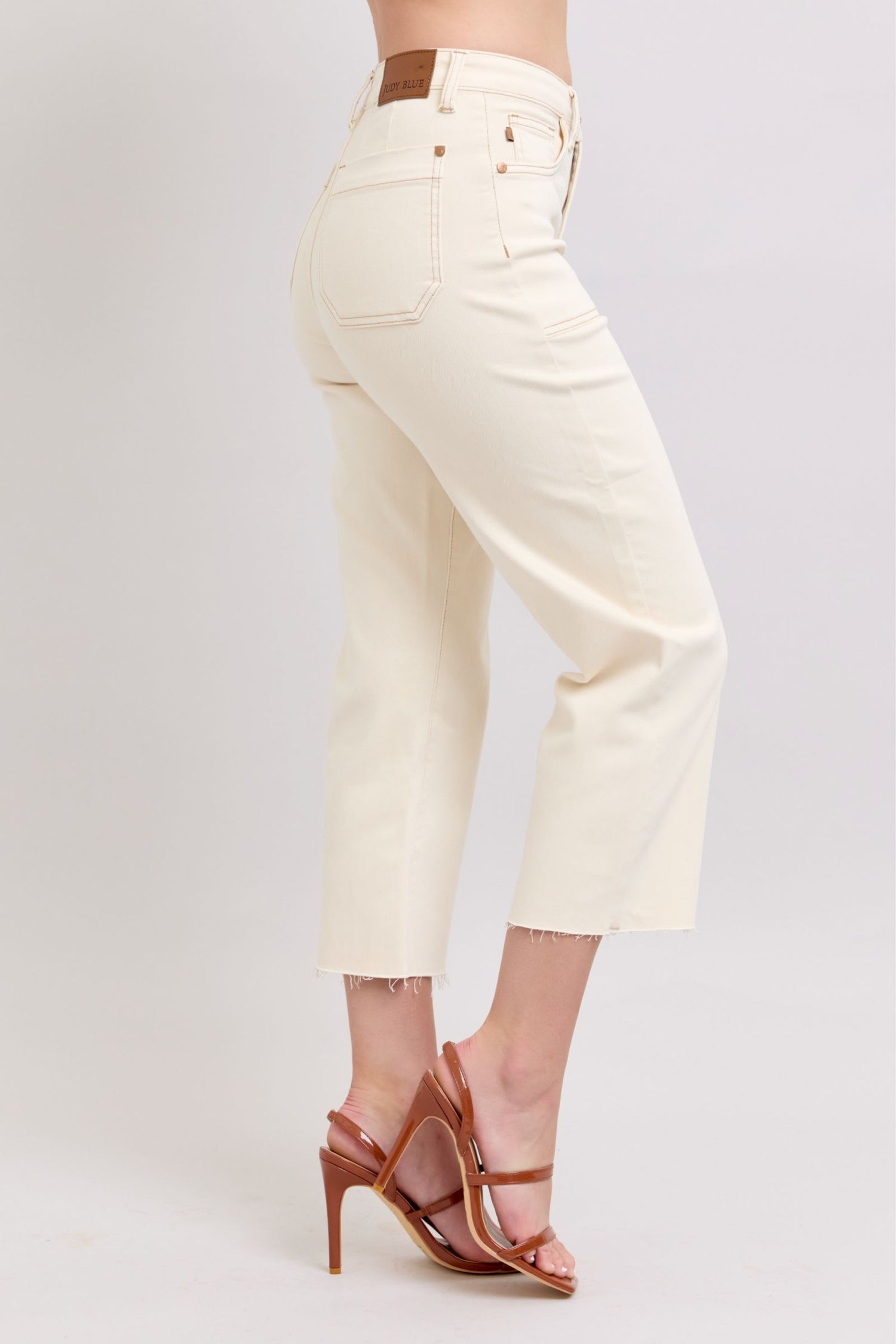 Judy Blue Cropped Cream Jeans Judy Blue