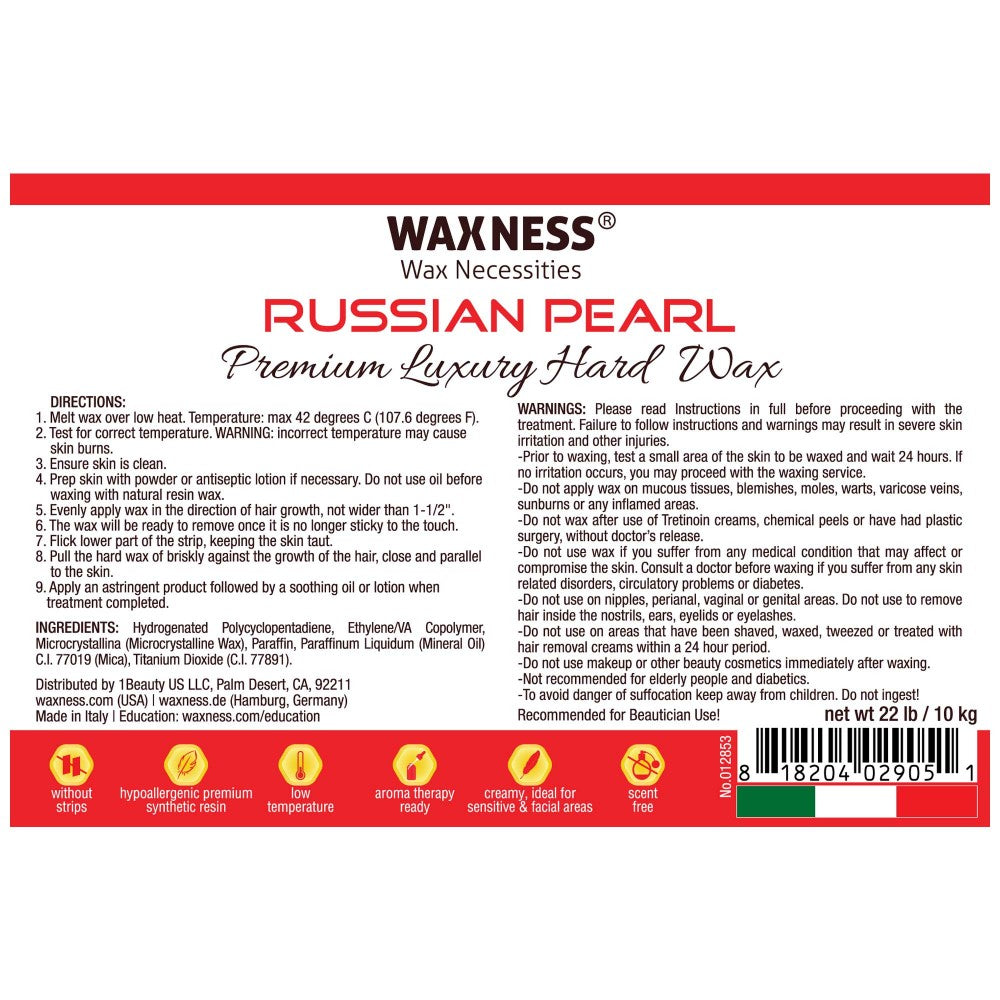 Waxness Hard Wax Russian Pearl 22 lb.